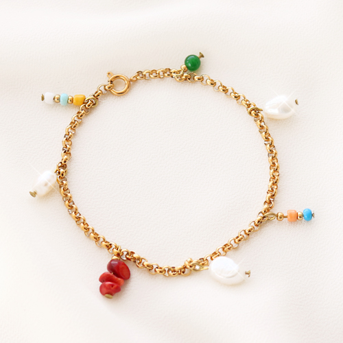 Des bijoux aux tendances franchement estivales avec des perles d&rsquo;eau douce nugget