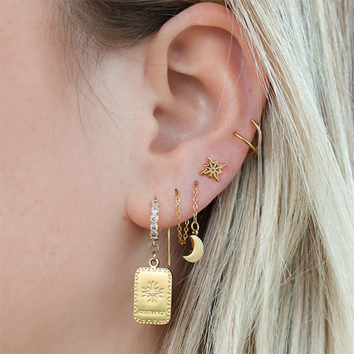 Voici comment utiliser des breloques La Lune en acier inox