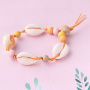 Bijoux de plage avec perles en bois, perles coquillage et m&eacute;tal DQ !