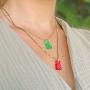 Inspiration pour la confection de bijoux color&eacute;s avec des pendentifs gummy bear