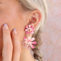 Comment cr&eacute;er des boucles d&rsquo;oreilles avec les breloques Plexx en forme de fleurs et de c&oelig;ur ?