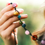 Inspiration avec des perles rondes en verre 
