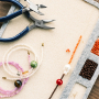 Inspiration avec des perles rondes en verre 