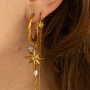 Bijoux minimalistes avec breloques en inox avec strass 