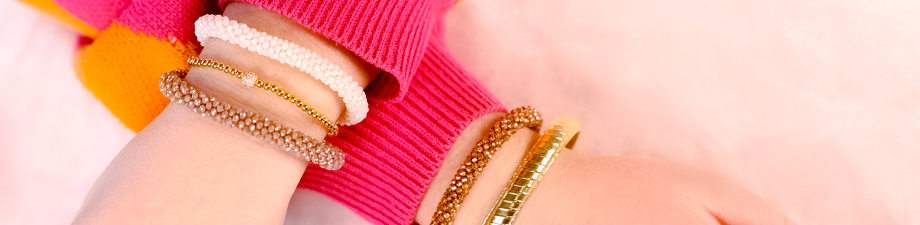 Bracelet perles &agrave; facettes