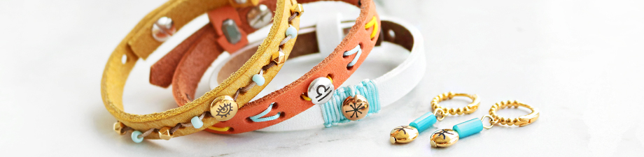 Perles en m&eacute;tal DQ dor&eacute; ros&eacute;