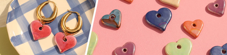 Perles en céramique DQ grecque Perles en céramique DQ grecque