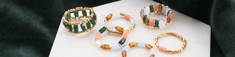 Perles à facettes tube Perles à facettes tube