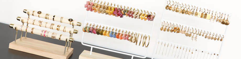 Pr&eacute;sentoirs &agrave; bijoux complets