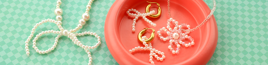 Nouveaux pendentifs magnifiques : Noeuds en Perles