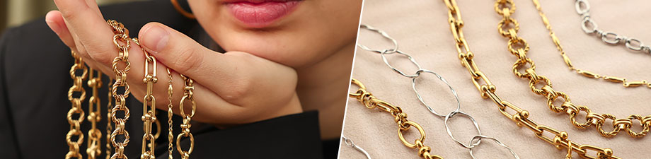 Nouveaut&eacute;s : cha&icirc;nes Jaseron en acier inoxydable