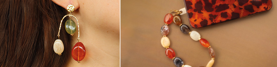 Magnifique collection de perles acryliques