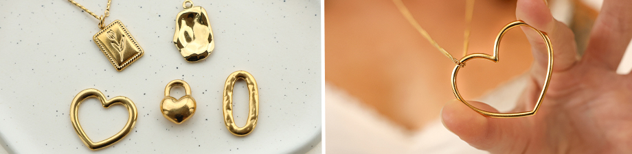 Nouveau: breloques et appr&ecirc;ts en acier inoxydable