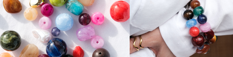 Nouvelle collection de perles acryliques 
