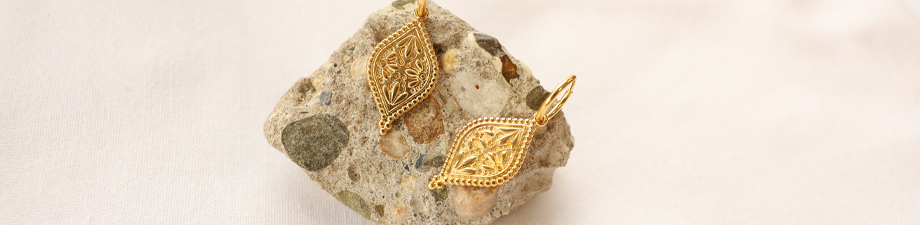 Perles en m&eacute;tal DQ dor&eacute;